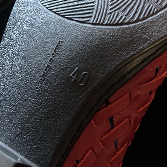 Rieker Red Woven Slingback Loafers Women’s EU 40 US 9 - Picture 9 of 10